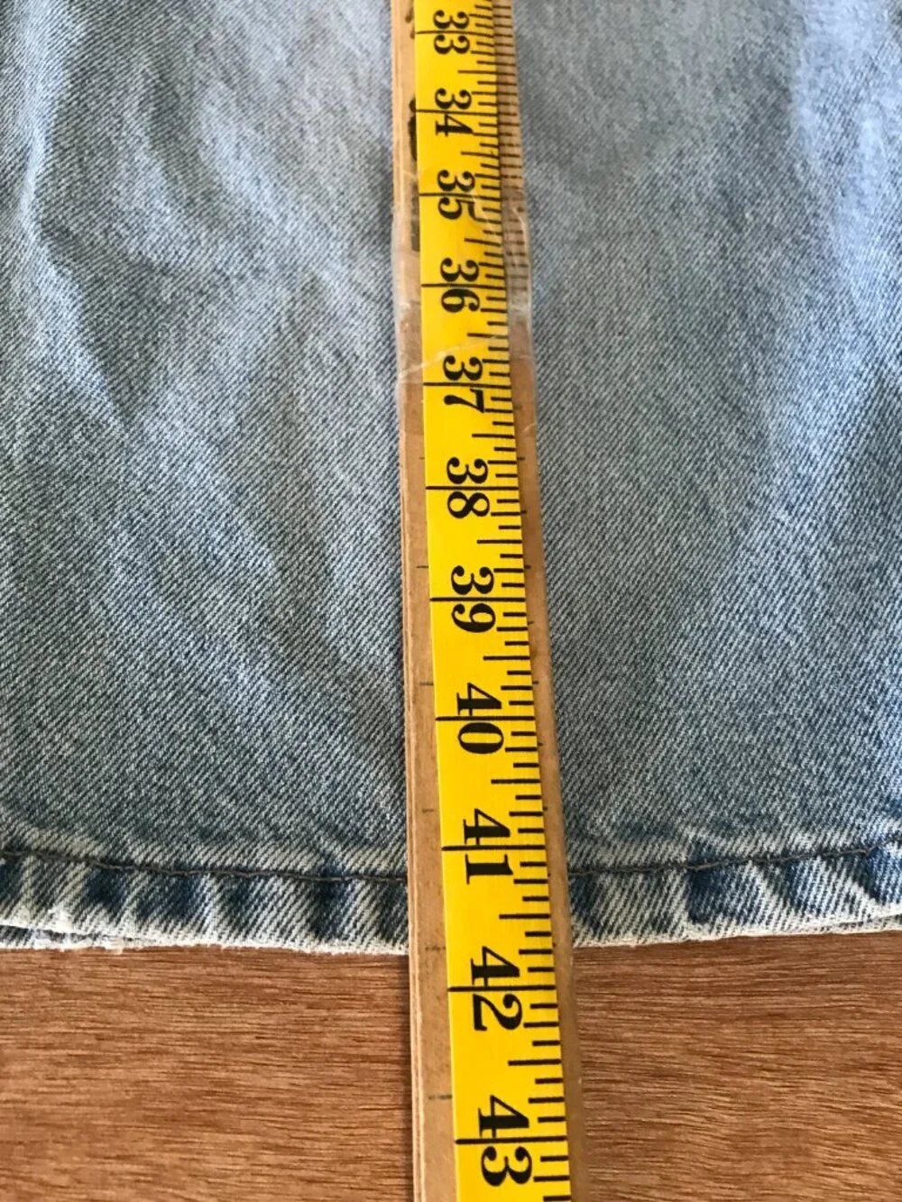 Vintage Levi's 595 Dry Goods Two Horse Brand Jeans Men 36x30 Blue Baggy Mid Rise